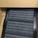 TNELTUEB Adjustable Dog Ramp, Wooden Folding Portable Pet Ramp,Rated for 30 LBS, 32.6" Long and Adjustable from 10" to 19" with Non-Slip Traction Mat, Dog Step for Bed, Couch,Car (55"-Grey)