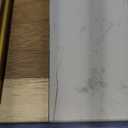 Long Handle Gold Cheese Knife Set of 4  Beautiful Appetizers n Charcuterie Utensils Pronged n Flat & Parmesan Knives. And Marble Acacia Charcuterie Board Premium Design