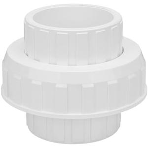 3" PVC Union Coupling Pipe Fitting (Socket x Socket) 3Inch PVC Slip Union PVC Adapter Coupling Schedule 40, EPDM O-Ring, White