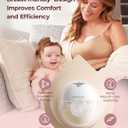 Momcozy M5 Smart APP Controlled Wearable Breast Pump, Hands-Free Wireless Electric Pump, 3 Modes 9 Suction Levels, BPA-Free, Portable Lightweight, 24mm Flange, 2-Pack Quill Gray