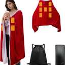 NEHEMAH Large Portable Heated Blanket with 20000mAh 7.4V Power Bank, Large 71"  43" Wearable Electric Throw (Red)