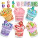 Monster Slime Kit 6100ml, Slime Variety Pack with Different Textures, Fun Sensory Slimes Toys for Kids Adults, Slime Party Favors for Christmas Halloween Birthday Gifts