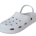 Womans White Slippers 8
