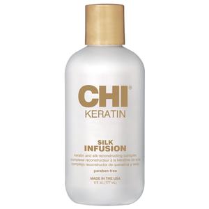 CHI Keratin Silk Infusion, Hydrating Hair Serum For Restoring Softness & Shine, Helps Dry, Damaged Hair, Sulfate-free, 6 Oz (6 Fl Oz (Pack of 1))