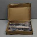 2 Pack - 12 inch Black Hidden L Shelf Bracket (1/5 Inch Thicked) Iron Floating Shelf Brackets Rustic Industrial Metal Brackets for Shelf Support