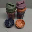 Smartshake Protein Shaker Bottle for Protein Mixes - 4 Pack - 13.5 oz | Leak Proof Shaker Cups for Protein Shakes | Blender Bottle Shaker | Protein Shaker Bottle Pack | BPA Free Shaker  Multicolor