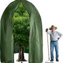 110" x 79" Large Plant Covers Freeze Protection,Huge Thicken Plant Frost Protection Cover Bags,Winter Plant Frost Cloth Frost Blankets with Zipper Drawstring for Outdoor Plants Fruit Trees