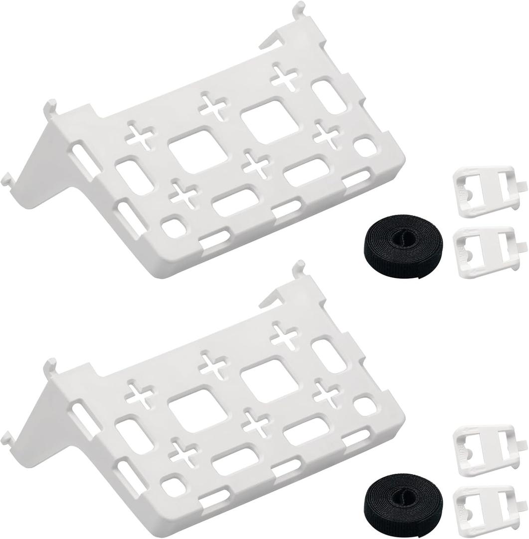2PCS 49605-aub Structured Media Panel Accessories Enclosure Universal Shelf Mounting Bracket for Leviton Media Panel -That Supports 20lbs of Weight - White