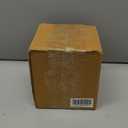 Creative Co-Op Unique Marble and Mango Wood Pinch Pot Canister with Lid, Natural (3" Round x 3-1/4"H)