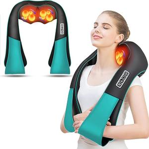 AERLANG Fathers Day Dad Gifts Neck Massger,Shiatsu Neck and Back Massager with Heating Neck and Shoulder Massager Deep Kneading Pillow for Massage Home Office Car Use Gifts for Women Men Dad Mom
