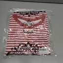 Gardenwed Long Sleeve Shirts for Women Striped Crewneck Loose Fit Basic Tops 2025 Fall T-Shirt (Red, S)