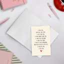 SuperShunhu Sweet Valentines Card for Men Woman, Love Poem Card for Boyfriend Girlfriend, Heartfelt Anniversary Card for Husband Wife, Valentine's Day/Anniversary Card for Lover