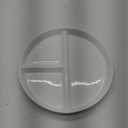 AISBUGUR Ceramic Portion Control Plate for Weight Loss,9-Inch Divided Plate for Adults,3-Compartment Portion Plate for Healthy Eating, Dishwasher & Microwave Safe, White