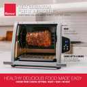 Ronco 6000 Platinum Digital Countertop Rotisserie Oven, 12-lb Capacity | Rotisserie chicken cooks perfectly, 3 functions - rotisserie, sear, no-heat rotation; basket included; auto shutoff