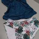 AI'MAGE Women's Tankini Swimsuits Two Piece Ruched Tummy Control Bathing Suits with High Waisted Bottom Modest Swimwea Size M