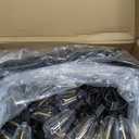 Brightever Outdoor String Lights 150FT, Patio Lights with 75+2 Dimmable ST38 Shatterproof LED Bulbs, Vintage Edison String Lights for Outside, Waterproof Bistro Lights for Halloween Backyard 2700K (150FT-Warm White, Black Wire)