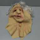 Halloween Mask Realistic Old Man Mask Creepy Human Latex Mask,Scary Wrinkle Halloween Cosplay Costume Mask Party Props