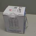 10ft Power Strip Tower Wireless Charger SUPERDANNY Surge Protector Extension Cord 10A 9-Outlet 4.5A 4 USB Electrical Charging Station Universal Socket for Laptop Phone White and Gray 