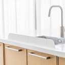30 inch(75cm) Premium Kitchen Sink Silicone Water Splash Guard SIZE UPGRADE 30" and new package - NO Suction Cups, Ultra Wide 30" - Made in Korea (Ultra Wide Eco White)