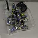 BEZGAR HQ057X RC Fighter AirplaneMini Drone Remote Control Jet Plane Stunt Drone for Adults & Kids Toy with Light Gift for Kids Beginner Blue