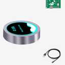 ESP32-S3 2.1 Inch 480480 Round IPS TFT Knob Touch Display Rotary Encoder for LVGL WiFi BLe Uart Smart Module (Silver)