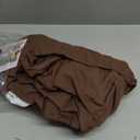 Wrap Around Dust Ruffle Bed Skirt - Brown - for Full Size Beds with 12 Inch Drop - Easy Fit Elastic Strap - Adjustable Pleated Bedskirt w/Brushed Fabric - Wrinkle Free - for Women, Men, Kids & Teens