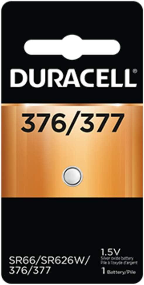 Duracell D377bpk08 1.5 Volt 377 Silver Oxide Battery (Pack of 3)