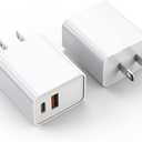 iPhone 17/16 Charger Block, 2Pack 20W Dual Port PD Fast USB C Wall Charger Adapter + USB A Quick Charging Brick Plug Compatible with iPhone Air/17/16/15/14/13/12/11/Pro Max/Plus/XS/XR/X,iPad,AirPods