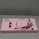 Beakabao Exercise Weighted Hoops for Adults and Kids, Adjustable 8 Sections 2LB Detachable Fitness Hoop, Weight Loss Core Strength Workout Sport