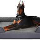 INVENHO Orthopedic Extra Large Dog Bed, XXL Waterproof Dog Sofa, Egg-Crate Foam Couch with Washable Removable Cover, Waterproof Lining and Nonskid Bottom