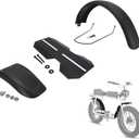 Fender Kits for Super 73, Front+Middle+Rear Fenders, Black PP & Steel, Motorcycle Bike Super73 S1/S2/RX