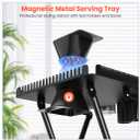 TASALON Professional Hair Styling Station Cart, Metal Rolling Hair Stylist Cart with 2 Magnetic Hair Color Bowls, Salon Trolley with Tool Holder and Hair Extension Stand for Hair Salon Stations