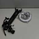 Overhead Camera Mount with Ring Light, Flexible Articulating Phone Arm Stand Compatible with iPhone, Logitech Webcam, Desk Tripod for YouTube Live Stream Cooking Nail Video Recording (Black)