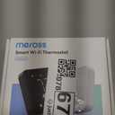 meross Smart Thermostat for Home, WiFi Thermostat Works with Matter, Alexa, Apple Home, Google Assistant, App & Voice Control, 7x24h Scheduling, Energy Saving, C-Wire Required (White)