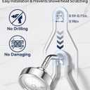 YASONIC Shower Caddy Hanging, Never Rust Shower Organizer Hanging, Aluminum Shower Racks for Inside Shower with Hooks for Razor, Bathroom Organizers and Storage with Soap Holder, Bright Silver