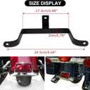 PSLER Saddle Bag Saddlebag to Fender Support Bracket Saddlebag Mount to Mudguard Support Bar for Touring Street Glide Road Glide FLTR Electra Glide FLHT Road King FLHR 1984-2008 Gloss Black