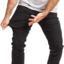 Kenneth Cole Mens Jeans Slim Fit - Mens Stretch Jeans with Repreve Recycled Polyester - Jeans for Men Slim Fit (Black)