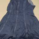 Floerns Women's Y2k Mini Denim Dress Bow Tie Open Back Sleeveless Going Out Tank Dresses Blue Large