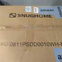 Snughome Clear Freestanding Dog Gate, 23.62" H Acrylic Pet Gate, 61.2" W