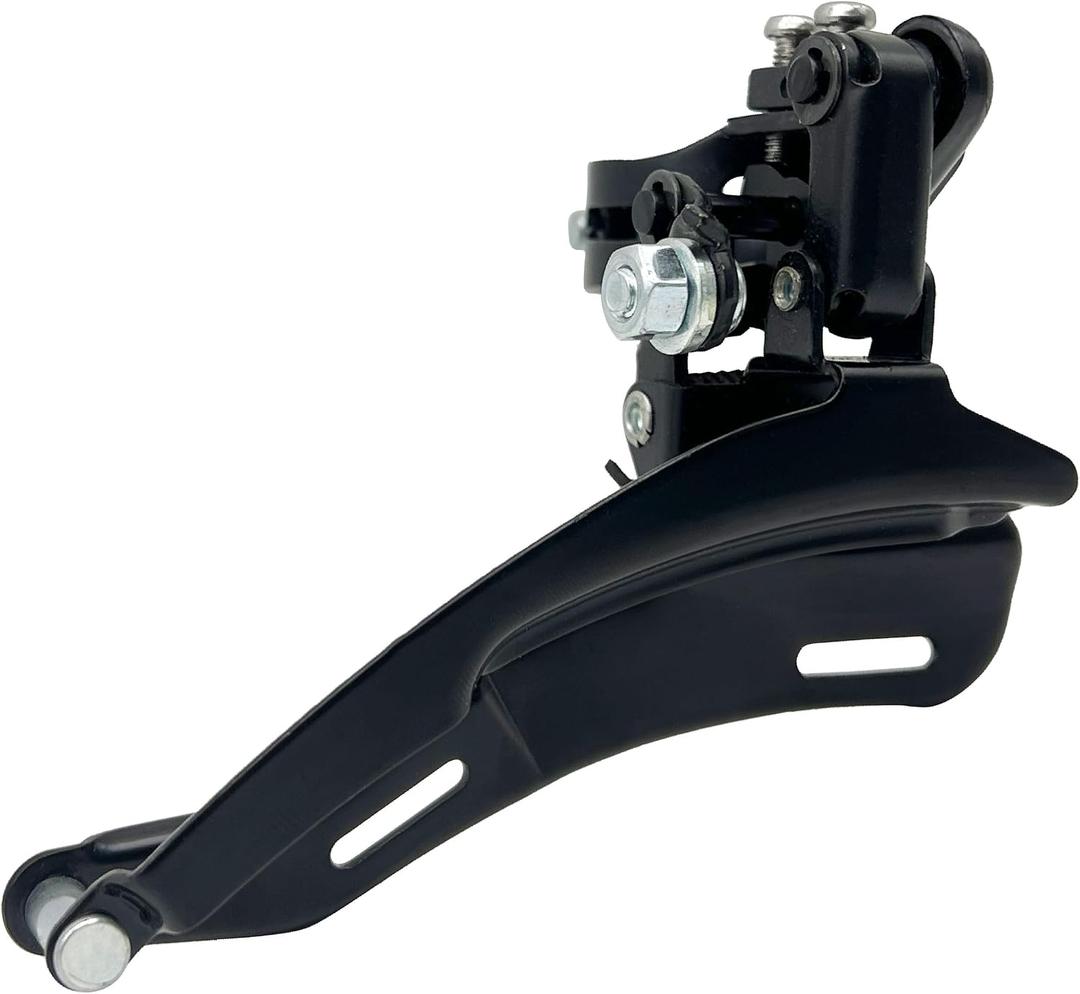 Universal Bike Front Derailleur 3 Speed, Steel Bicycle Derailleur Replacement Parts for Mountain Bike, BMX, Cruiser, Electric, Folding, Hybrid Bicycles, Speed Changer TZ-30 Front Dialer