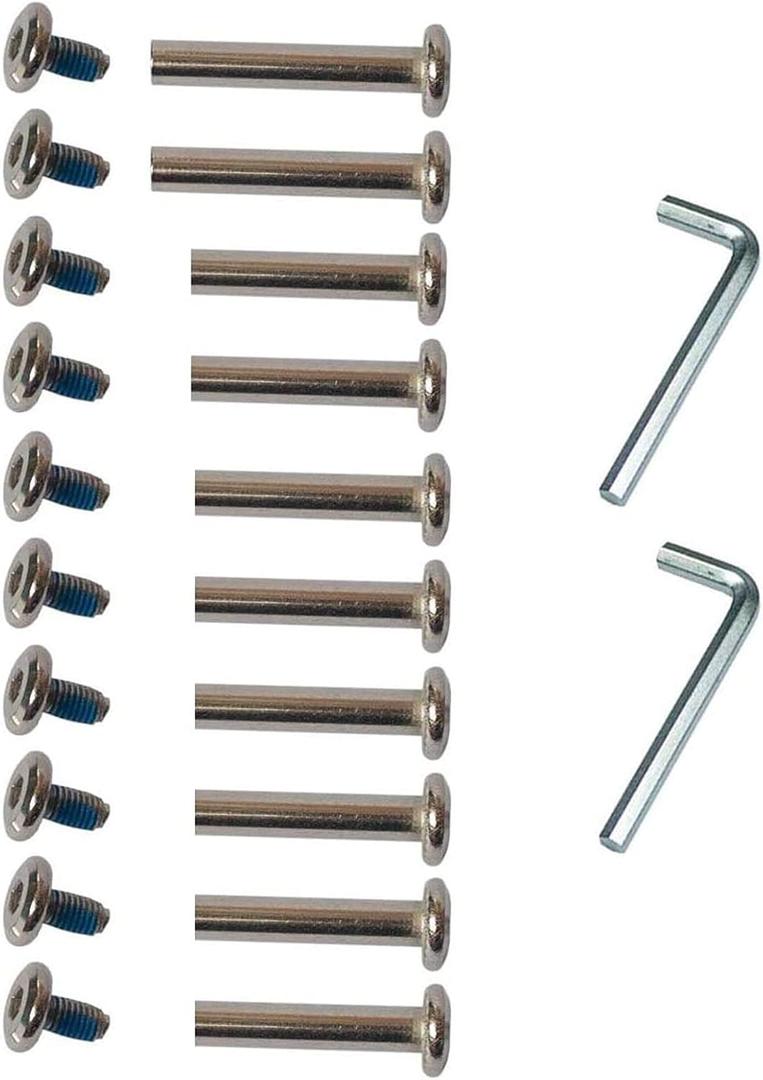 Still Awake OD 15/64" (6mm) Shaft Hex Socket Screw Inline Skate Wheel Roller Blades Replacement Skate Wheel Axles Repair kit (30mm/36mm)