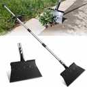 Multifunctional Garden Flat Shovel with 67" Adjustable Long Handle,Heavy Duty Floor Scraper and Metal Weeding Tool for Lawn Edging, Digging, Moss and Ice Removal