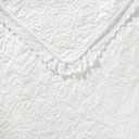 Laura Ashley - King Quilt Set, Lightweight Cotton Bedding with Matching Shams, Home Decor for All Seasons (Heirloom White, King)