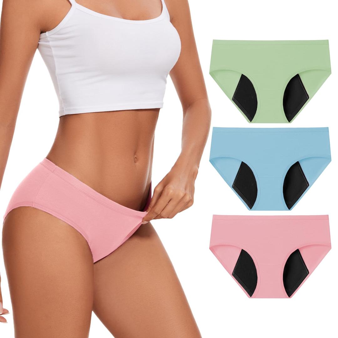 ALLBASE No-side-leaks Leakproof 2.0 Heavy Flow Period Underwear for Women, M