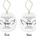 GavinsDesigns Loss of Nonno Remembrance Ornament Christmas Sympathy Condolence - Angel Wings Remembering Nonno - Your Wings were Ready But My Heart was Not Nonno Forever in Our Heart Both Sides