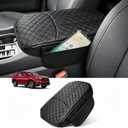 Custom for Center Console Cover Honda Pilot 2023-2025 2026,Honda Ridgeline/Passport 2024 2025 2026 Armrest Cover Accessories PU Leather Armrest Seat Box Cover Protector with Pockets Storage Bag
