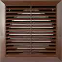 Brown 6inch Inch Ventilation Grille - Inside/Outside use - (Flange 5.9inch/Cover 8inchx8inch) - Air Vent Louver - Exhaust Hood - 3 Sizes / 4 Colors., 6inch / 8inchx8inch