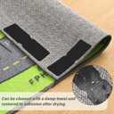 3 x Rug Tape, 8Pcs Rug Carpet Non Slip Grippers, Reusable and Washable Double Sided Rug Tape Pads for Hardwood Floors and Tiles, Keep Corners Flat, No Damaging for Floor Removable