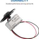 uxcell Metal RF-300FA-12350 DC 5.9V Spindle DVD Micro Motor, 2.4 x 1.2cm for DVD CD Player, 1 Pcs Silver Black