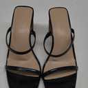 The Drop Women's Avery Square Toe Two Strap High Heeled Sandal 8.5